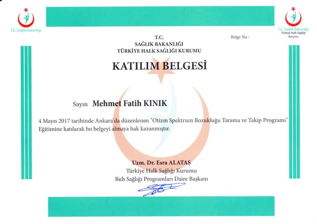 Uzm. Dr. Mehmet Fatih Kınık