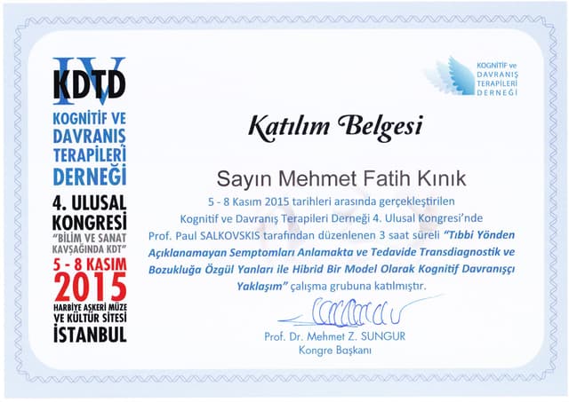 Uzm. Dr. Mehmet Fatih Kınık